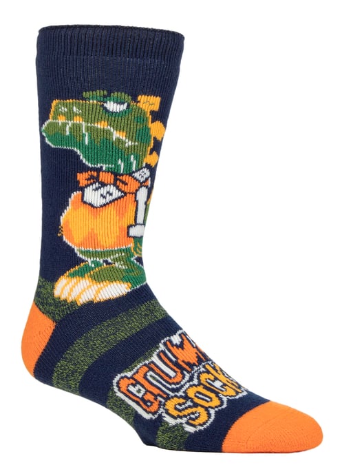 Heren Cozy Fleece-Lined Hobby Sokken | Novelty Fluffy Thermo Sokken - Grumpy Socks - Image 1