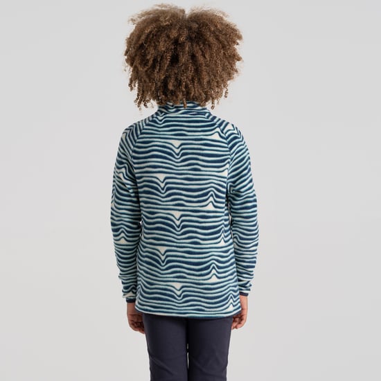 Kai Half Zip Fleece Poseidon Blue Print