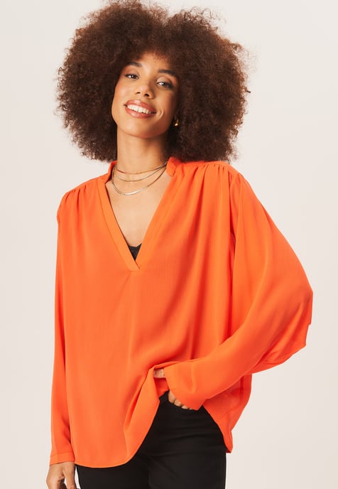 Textuur Chiffon Oversized Blouse - Image 2