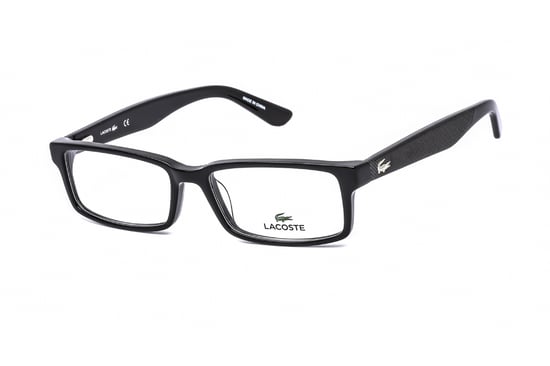 Lacoste Rectangular plastic Unisex Eyeglasses Black / Clear Lens