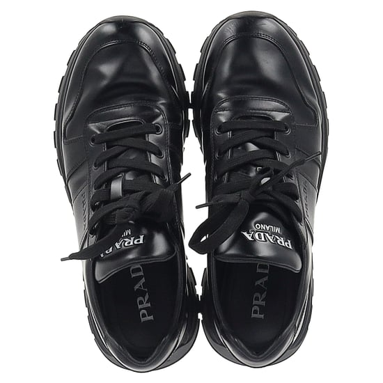Prada Prax 01 Veterschoen Lage Sneakers in Zwart Kalfsleer - Image 2