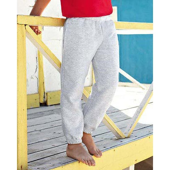 Fruit Of The Loom Kinder Unisex Premium 70/30 Joggingsbroek / Joggingbroek (Heather Grijs) - Image 3