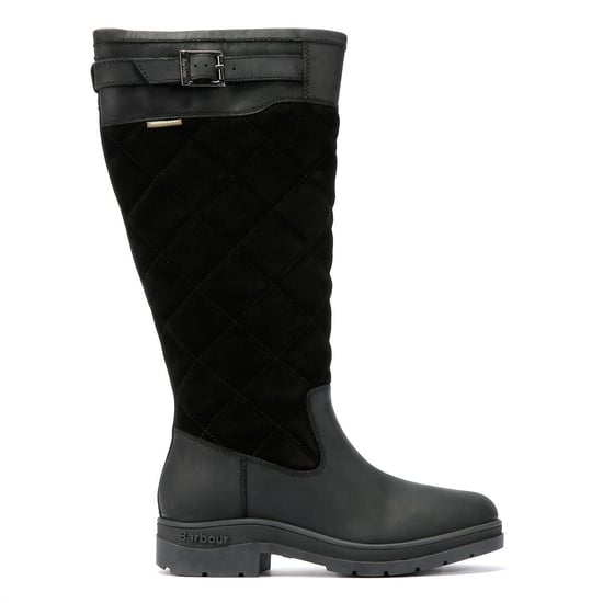 Barbour Oak Lange Laarzen Suède/Vleer Vrouwen Zwart - Image 5