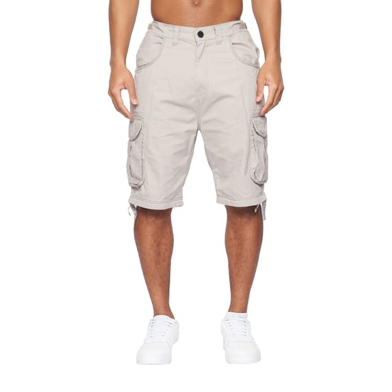 Crosshatch Heren Jamstar Cargo Korte Broek (Lichtgrijs) - Image 1
