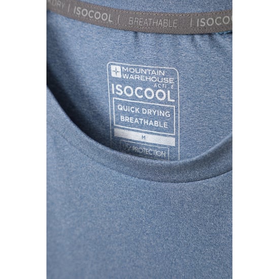 Mountain Warehouse Heren Agra Melange T-Shirt (Donkerblauw) - Image 4