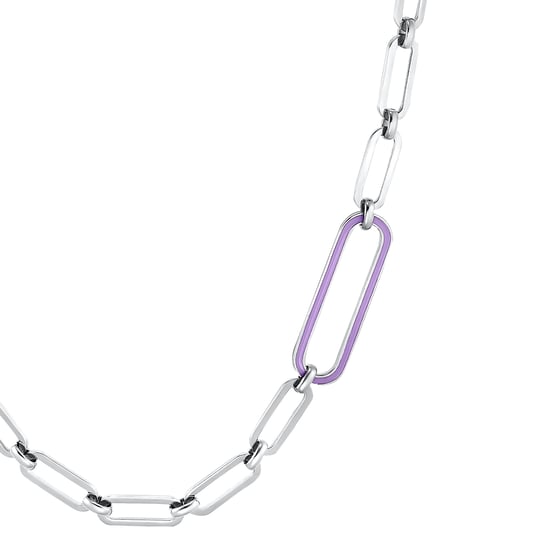 s.Oliver chain with pendant for ladies, stainless steel