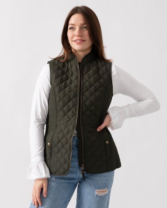 Joules Minx Womens Diamond Quilt Gilet