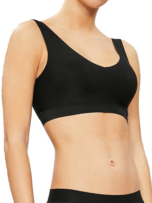 SoftStretch V-Neck Jersey Crop Top