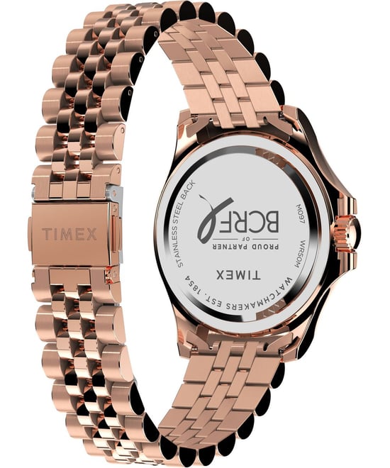 Timex Kaia X Bcrf Dames Roze Gouden Horloge TW2V96700 - Image 4