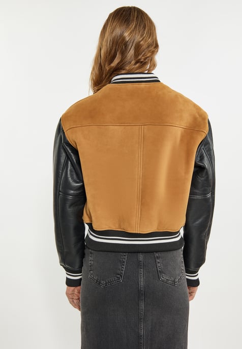 Dreimaster Jas Dames Camel zwart - Image 4