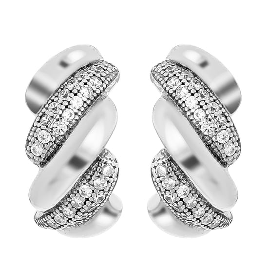 Orphelia 'Sabrina' Dames 925 Sterling Zilveren Stud Oorbellen - Zilver ZO-7348 - Image 3