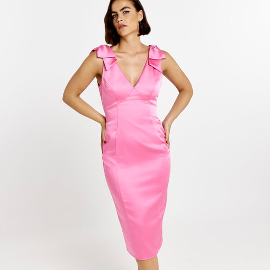River Island Womens Midi Dress Pink