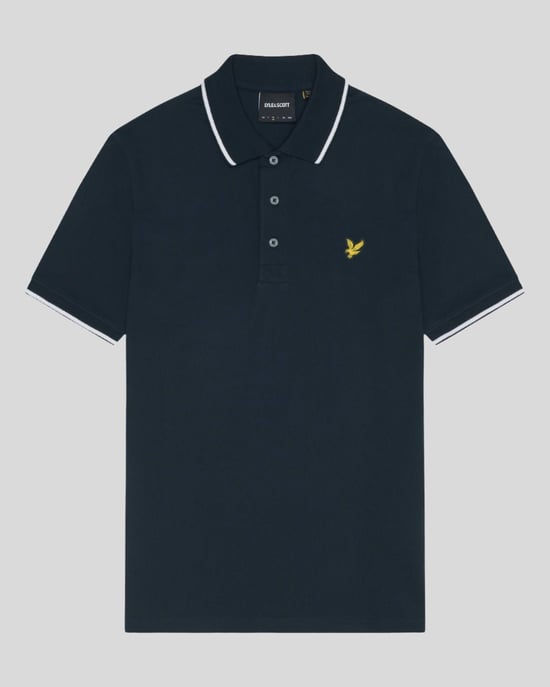 Lyle & Scott Tipped Polo Shirt Navy