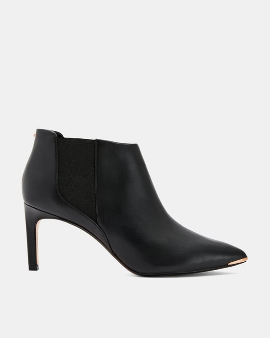 Ted Baker Beriinl Leather Point Toe Boot, Black