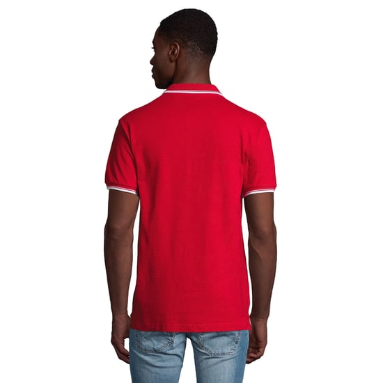 SOLS Heren Praktijk Contrast Poloshirt (Rood) - Image 2