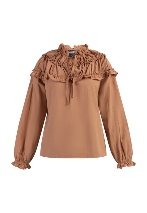 Dreimaster Blouse Dames lichte roest - Image 1