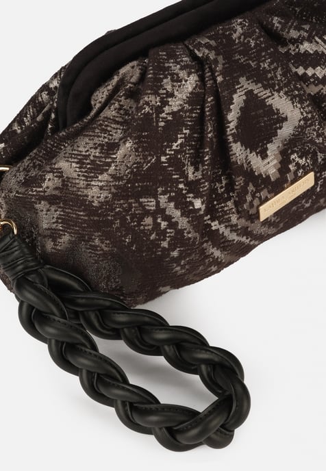 Laura Ashley zwart-zilveren tas met zakjes - Image 3
