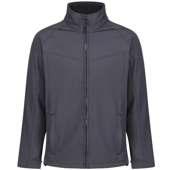 Regatta Uproar Mens Softshell Wind Resistant Fleece Jacket (Seal Grey)