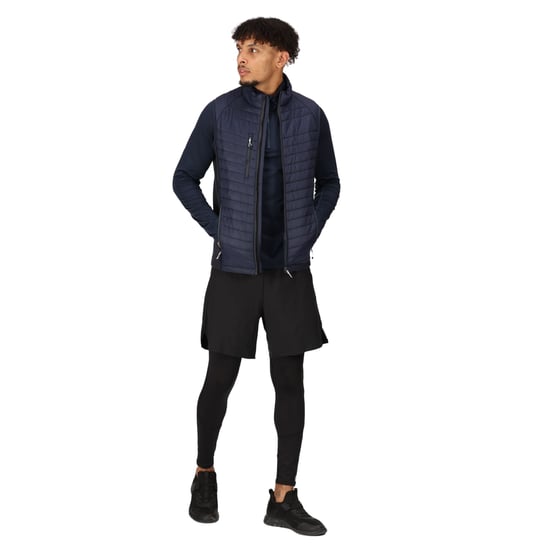 Regatta Heren Navigate Gewatteerd Hybride Gilet (Marine/Seal Grijs) - Image 5