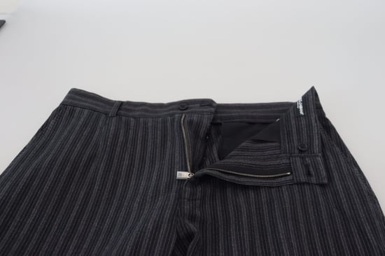 Donkergrijze gestreepte broek - Image 5