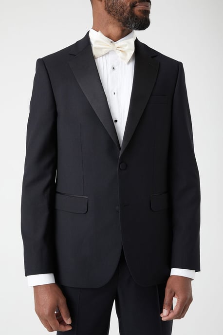 Skinny Fit Black Tuxedo Suit Jacket