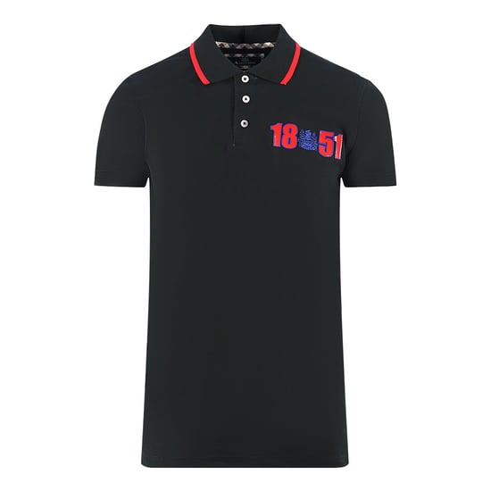Aquascutum London 1851 Black Polo Shirt - Image 1