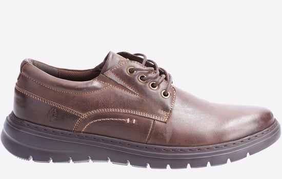 Hush Puppies Triton Leren Schoen Heren Bruin - Image 1