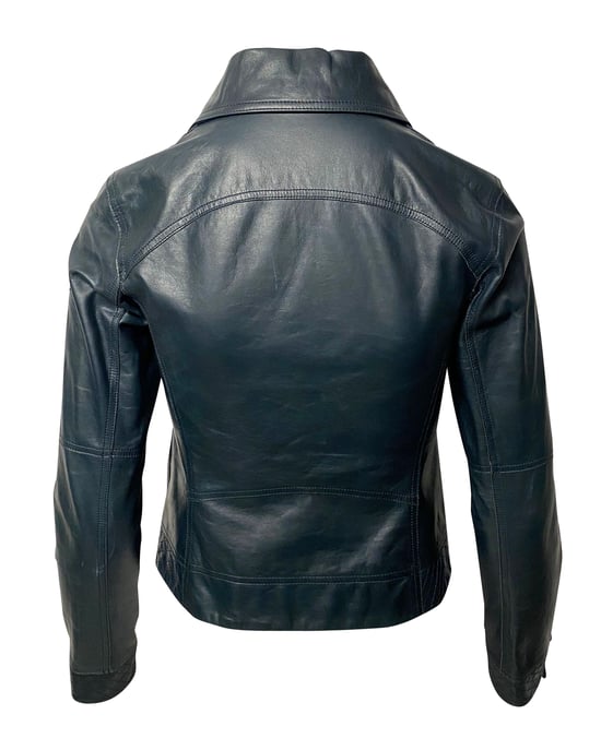 Chanel Motorjack in Groene Lederen - Image 2