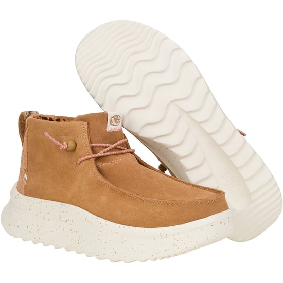 HEYDUDE Wendy Peak Hi Suede Dameslaarzen Chestnut - Image 3