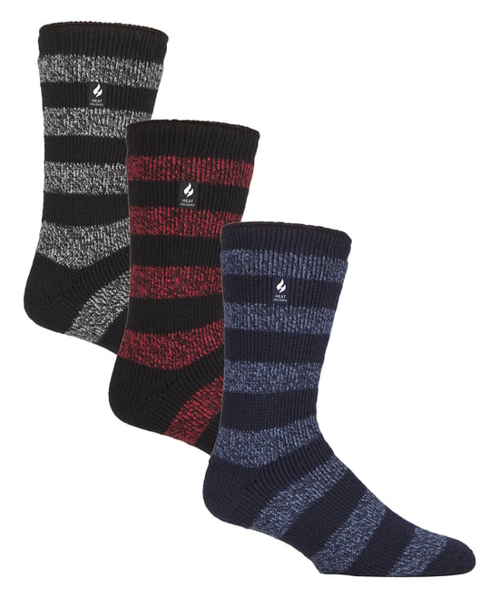 Heat Holders3 paar thermo herensokken voor de winter - Streep - Image 1