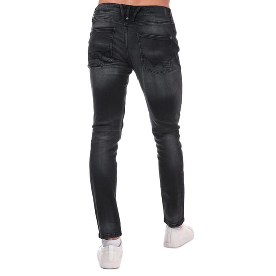Men's Duck and Cover Maylead Slim Fit Jeans in Black - Image 2