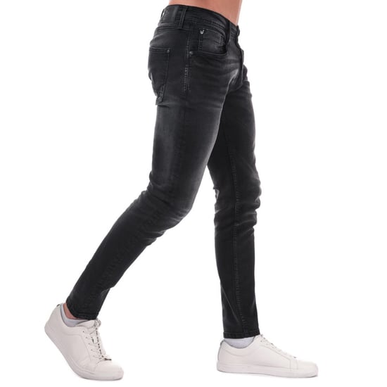 Men's Duck and Cover Maylead Slim Fit Jeans in Black - Image 4