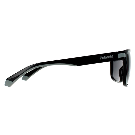 Polaroid Square Mens Black Grey Polarised Sunglasses 90041091
