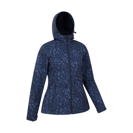 Mountain Warehouse Dames/Dames Exodus Giraffe Print Waterafstotend Soft Shell Jasje (Donkerblauw) - Image 4