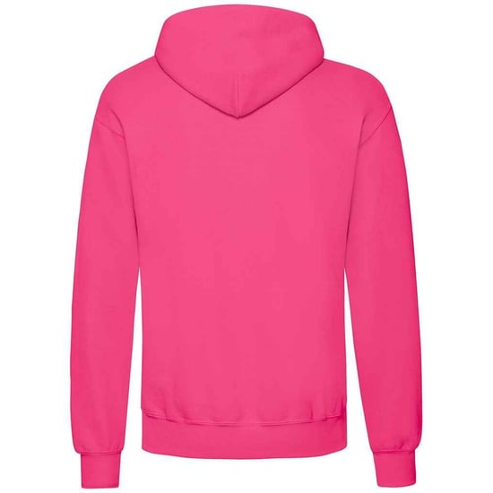 Fruit of the Loom Volwassenen Unisex klassiek sweatshirt met capuchon (Fuchsia) - Image 2