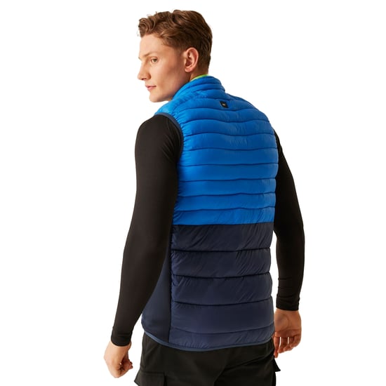 Regatta Mens Leedre Hybrid Gilet (Olympian Blue/Navy)
