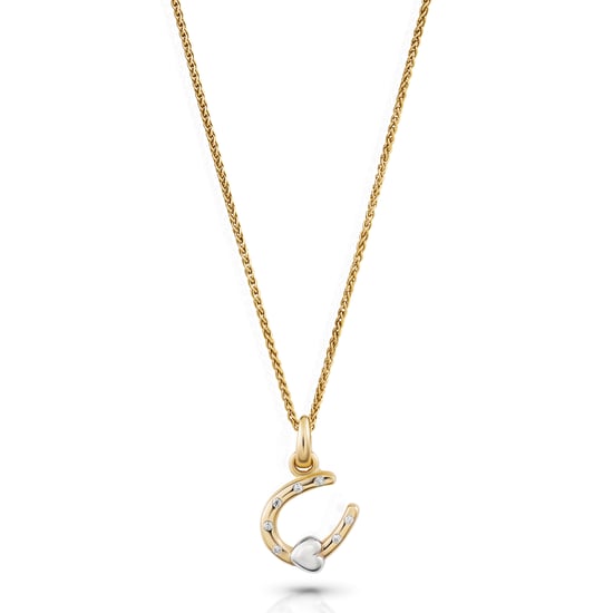 Orphelia 'Aurora' Women's 925 Sterling Silver Chain with Pendant - Silver/Gold ZH-7525/G