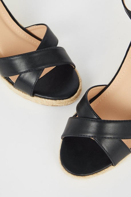Rosie Cross Strap Wedges