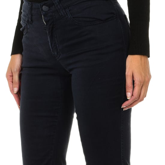 Long stretch fabric pants 6Y5J75-5N22Z woman