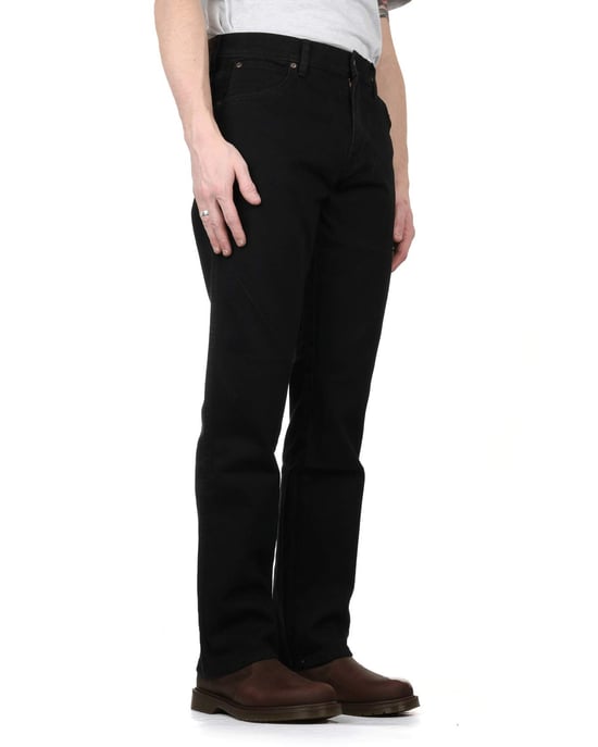 Wrangler Black Rinse Regular Jeans