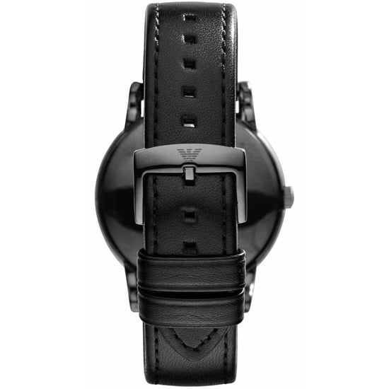 Emporio Armani AR1732 Luigi Classic Zwart Lederen Riem Herenhorloge - Image 2