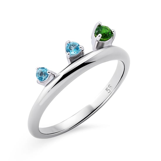 Orphelia 'Eline' Dames 925 Sterling Zilveren Set: Ketting + Oorbellen + Ring - Zilver SET-7497 - Image 4