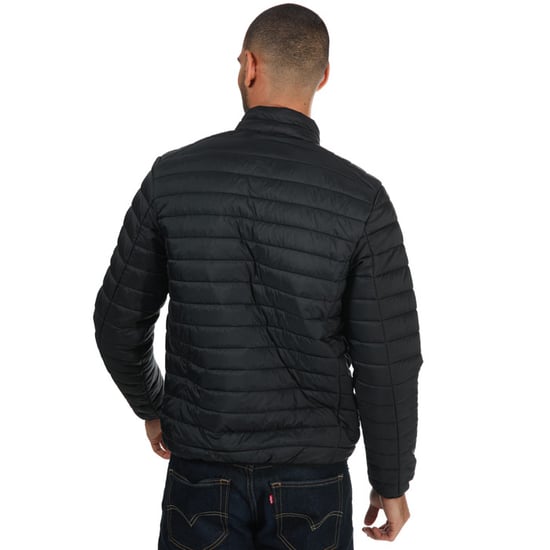 Men's Ben Sherman Lightweight Padded Funnel Neck Jacket in Black