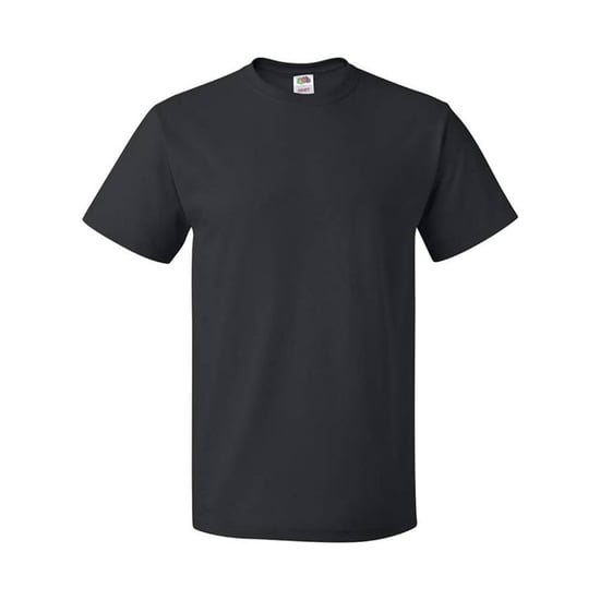 Fruit of the Loom Katoenen uniseks T-shirt voor volwassenen (Zwart) - Image 1