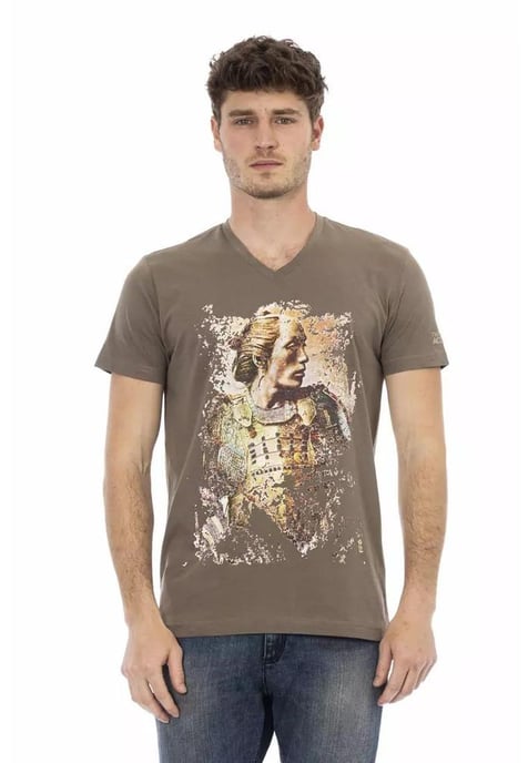 Trussardi Action Men's Brown Cotton T-Shirt