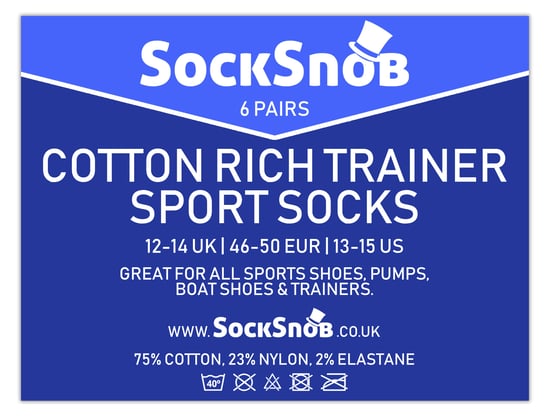 SOCK SNOB - 6 Pack Kinder Katoenen Lage Sport-/Trainingssokken - Image 2