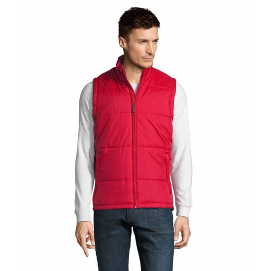 SOLS Warm Unisex Gewatteerd Bodywarmer Jasje (Rood) - Image 1