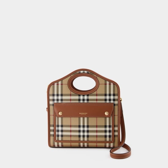 Mini Pocket - Burberry - Canvas - Bruin - Image 5