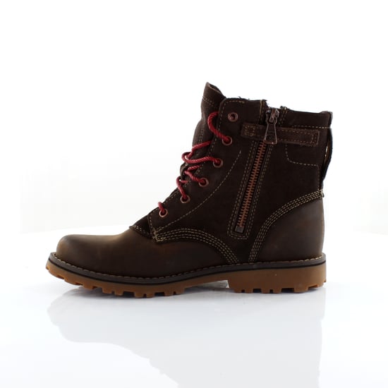 Timberland Asphalt Trail Dark Brown Leather Lace Up Juniors Boots 5797R