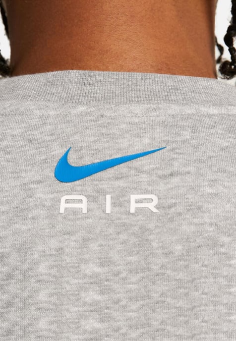 Nike Air Heren Fleece BB Crewneck Trainingspak in Grijs - Image 4